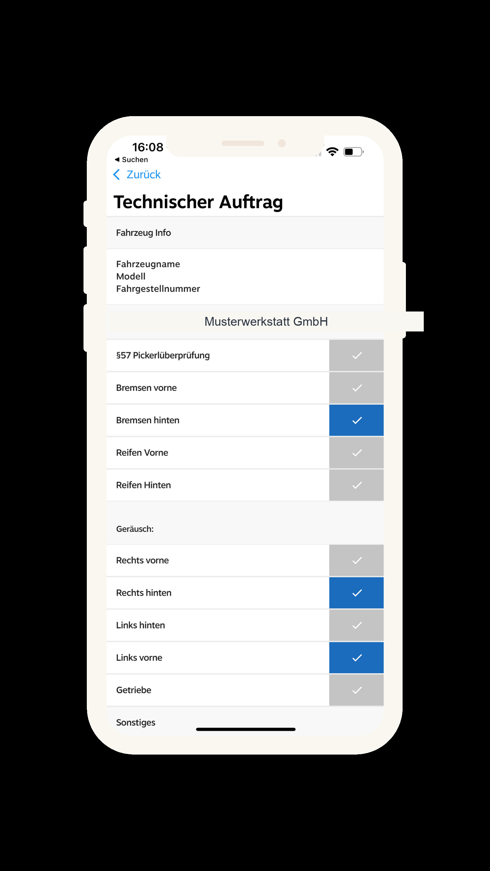 Reparaturauftrag